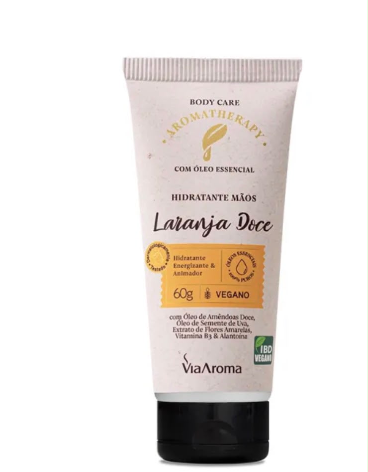 creme laranja Hidratante Desodorante Mãos Laranja Doce - Imagem 1